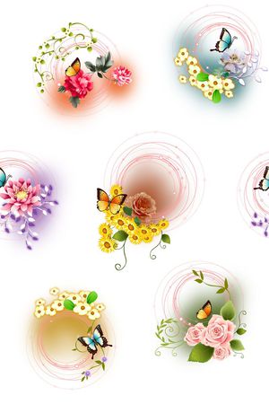 小清新印花花型图片