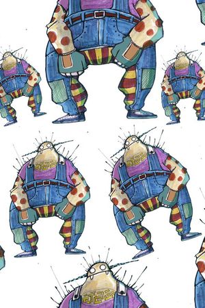 插画印花花型图片