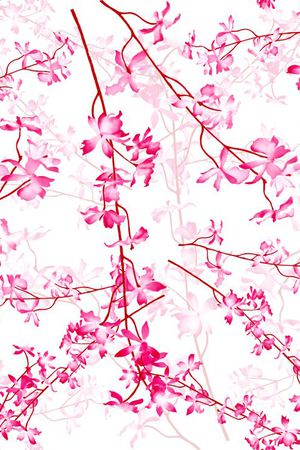 粉红印花花型图片