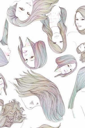 插画印花花型图片