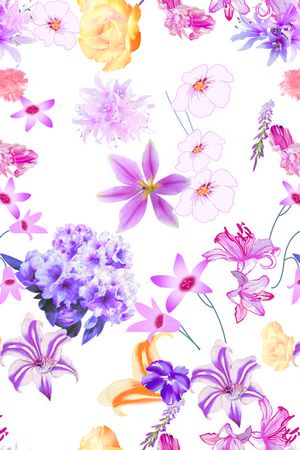百花印花花型图片