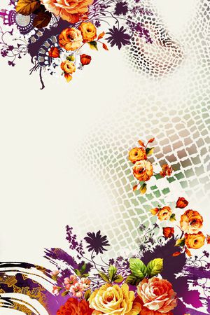 裙子印花花型图片