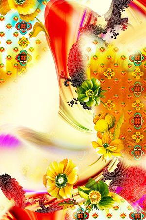 民族风印花花型图片