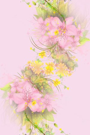唯美印花花型图片