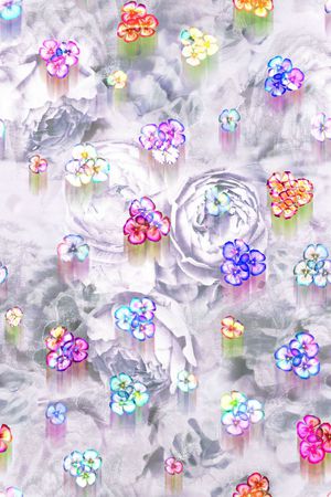 流行底纹印花花型图片