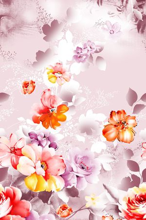 流行 时尚印花花型图片