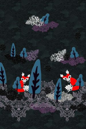抽象印花花型图片