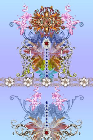 清新印花花型图片