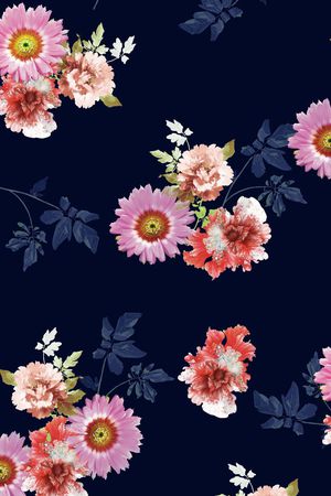 花卉印花花型图片