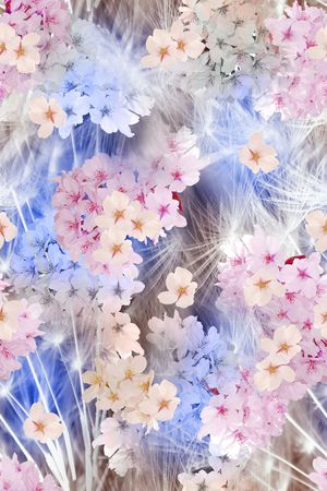 田园小清新印花花型图片