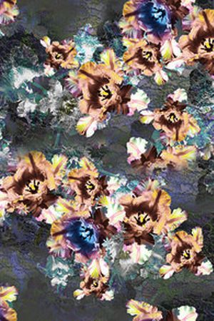 花卉组合印花花型图片
