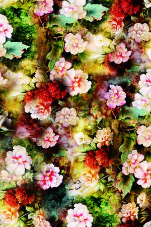 粉色印花花型图片