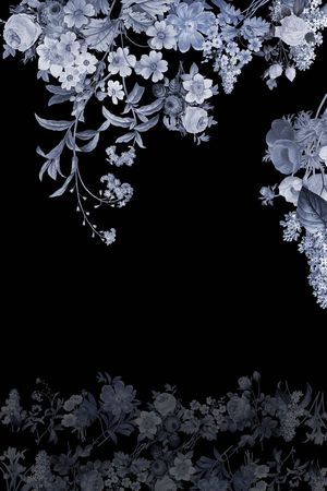 定位花印花花型图片