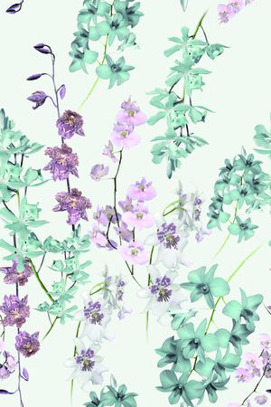 淡雅印花花型图片
