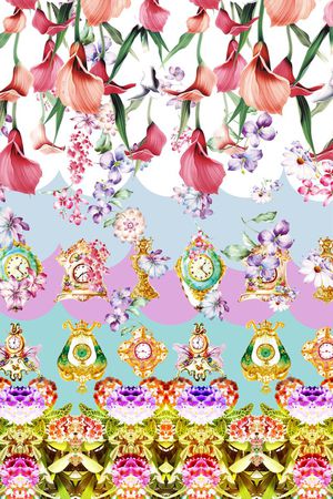 层次花印花花型图片