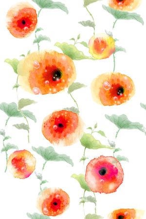 花瓣印花花型图片