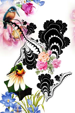 花朵印花花型图片