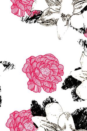 花瓣印花花型图片