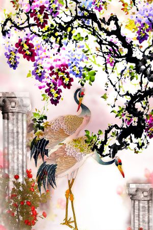 花卉印花花型图片
