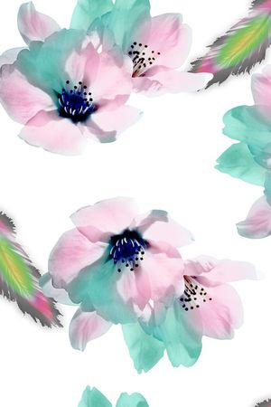 抽象印花花型图片