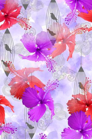 清新印花花型图片