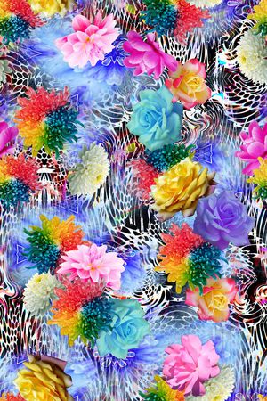 花卉印花花型图片