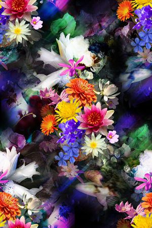 花卉印花花型图片