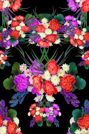 中国风印花花型图片
