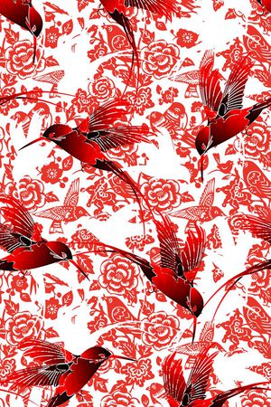 画稿 服装印花花型图片