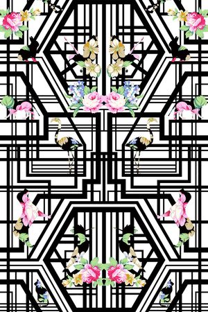动物印花花型图片