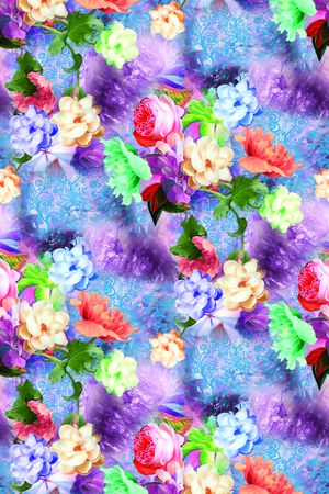 花卉印花花型图片