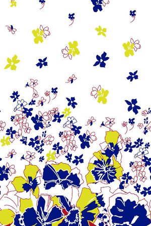 大小碎花印花花型图片