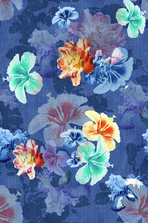 花卉印花花型图片