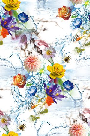 花卉印花花型图片