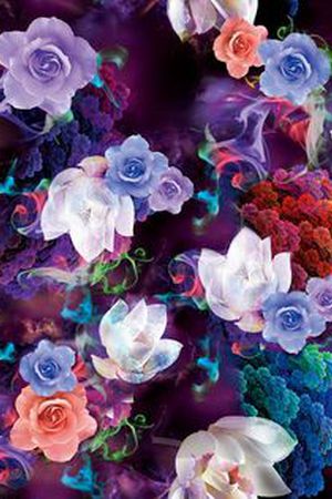 花的海洋印花花型图片