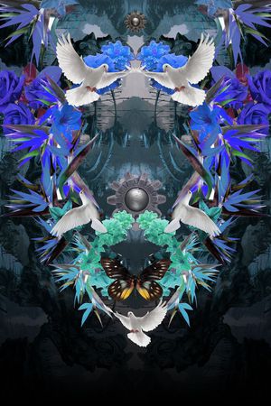 潮流印花花型图片