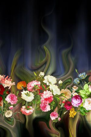 花苞印花花型图片