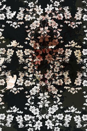 白碎花女装裙子清雅调印花花型图片