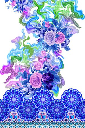 民族风印花花型图片
