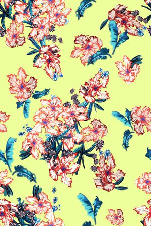 花卉印花花型图片