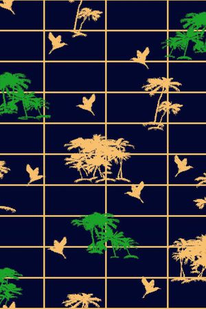 热带印花花型图片