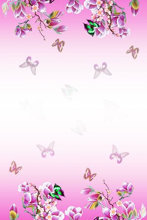 中国风印花花型图片