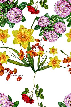 小花印花花型图片