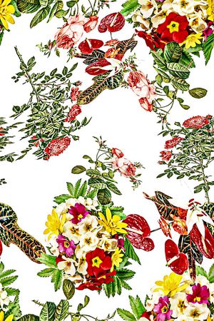 花卉印花花型图片