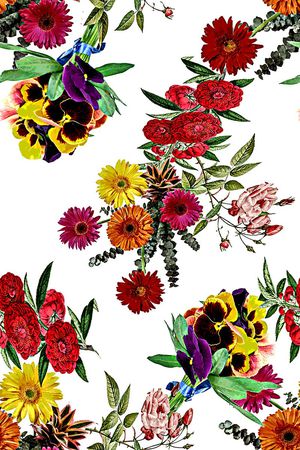 花卉印花花型图片