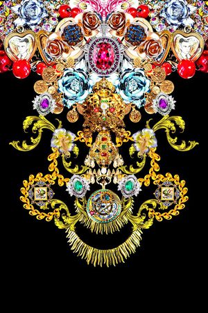 宝石印花花型图片