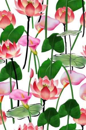 优雅印花花型图片