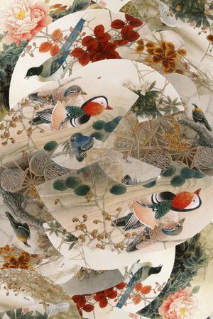 国画印花花型图片