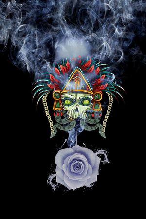 潮牌印花花型图片