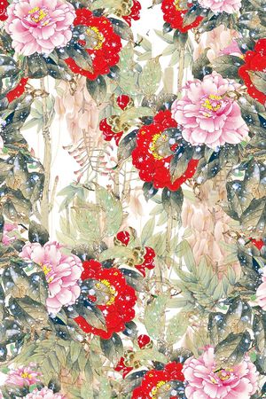 花卉印花花型图片